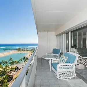 Ilikai Tower 1240 Lagoon View 1br Apartment